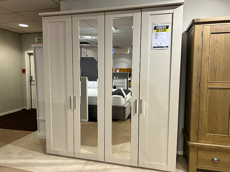 Cologne 4 Door Robe with 2 Mirrors