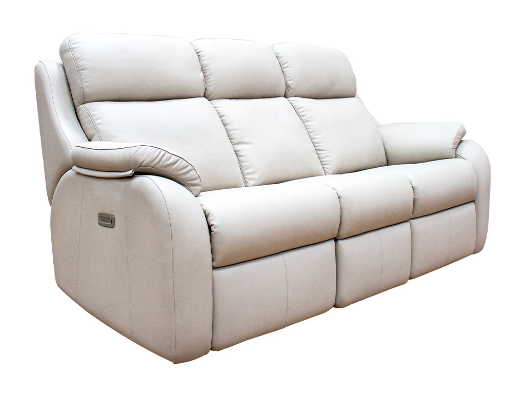 Kingsbury 3 Seat Power Sofa Leather