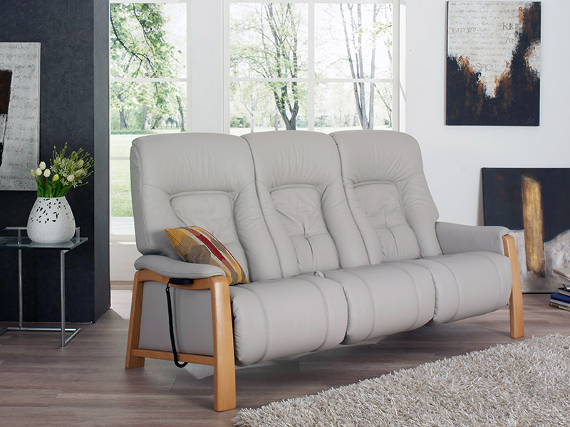 Themse 3 Seat Fixed Sofa with Wood Arms