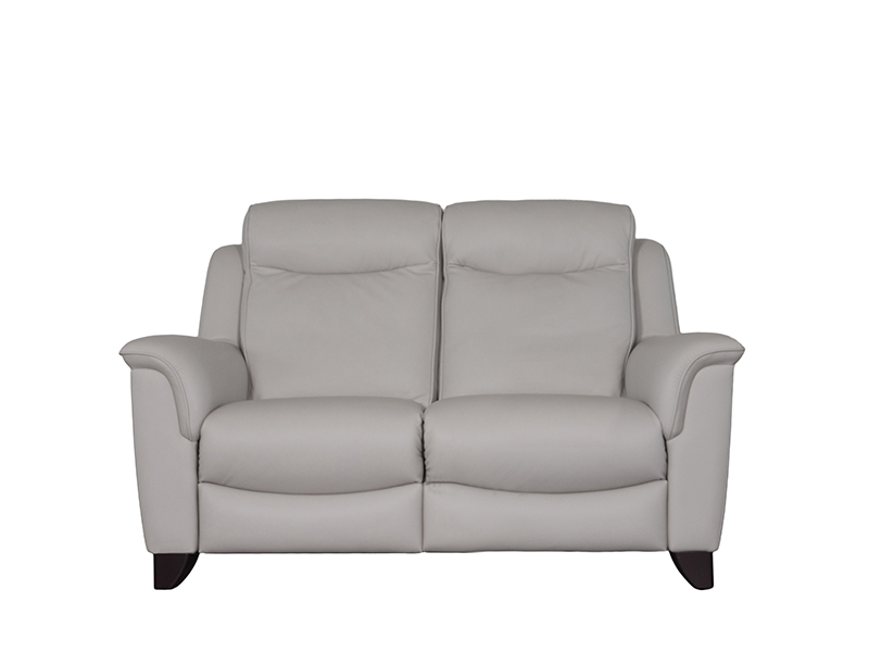 Manhattan 2 Seat Double Recline Leather Sofa with Single Motor