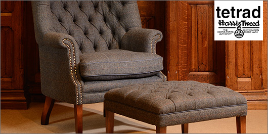 Chairs and Stools By Tetrad and Harris Tweed
